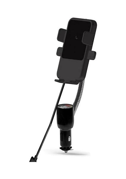 Akıllı Çakmak Çift USB Akıllı Hızlı Şarj Araba Kablosuz Şarj Evrensel Navigasyon Cep Telefonu Braketi Tutucu | Telefon Sahipleri ve Amp;duruş (Yurt Dışından)