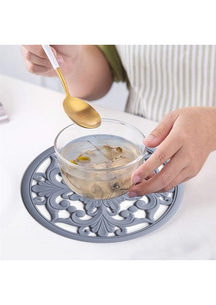 3 Adet / Takım Silikon Trivet Mat Kaymaz Bardaklar Sıcak Pot Tutucu Sıcak Pedleri Masa Mutfak Için Sıcak Pedler Mutfak Aksesuarları | Mats & Amp;pedler (Mavi) (Yurt Dışından)