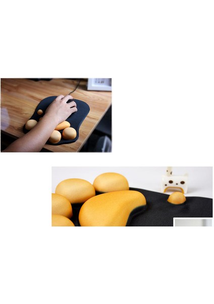 Sevimli Kedi Pençe Mouse Pad Ofis Silikon Yaratıcı Kedi Pençe Bilek Pad Mouse Pad ile Bilek Dinlenme | Fare Pedleri Mor (Yurt Dışından) fırsatları
