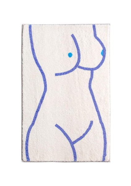 Çok Boyutlu Avrupa Tarzı Yaratıcı Soyut Kaymaz Su Emici Kat Mat Eğlenceli Banyo Kapı Mat Makinesi Yıkanabilir Ayak Mat | Mat (40 * 60 Cm) (Yurt Dışından)