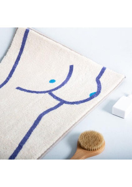 Çok Boyutlu Avrupa Tarzı Yaratıcı Soyut Kaymaz Su Emici Kat Mat Eğlenceli Banyo Kapı Mat Makinesi Yıkanabilir Ayak Mat | Mat (40 * 60 Cm) (Yurt Dışından)
