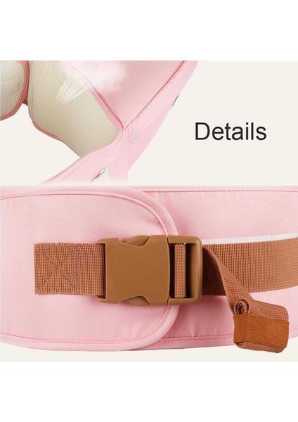 Hıpse Bir Çocuğun Taşıyıcı Bebek Hipseat Bel Dışkı Için Taşınabilir Ön Yüze Ergonomik Bebek Kalça Koltuğu Taşıyıcı | Kalça Koltuğu Taşıyıcı | Bebek Kalça Seathip Koltuk (Pembe) (Yurt Dışından)