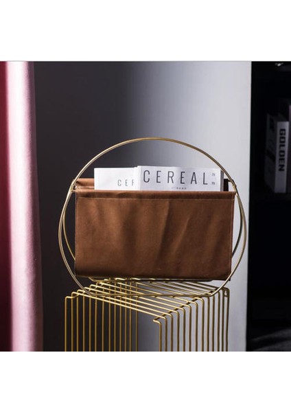 Cutelife Nordic Metal Deri Dergisi Gazete Raf Ev Kanepe Köşe Ofis Depolama Raf Oturma Odası Kitapları Kolu Raf Dekor | Depolama Tutucular ve Amp;raflar (Yurt Dışından) modelleri