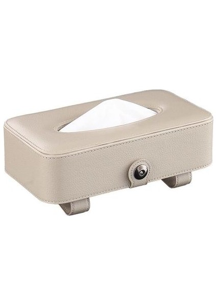 Araba Visor Doku Tutucu Pu Doku Tutucu Araba Çok Fonksiyonlu Maske Raf Sunroof Deri Doku Kutusu Aksesuarları | Doku Kutuları (Yurt Dışından)