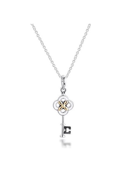 Anahtar Çiçek Kolye Kız Arkadaşlar Collier Doğum Günü Sevgililer Günü Uzun Zincir Kadınlar Için 100% Gerçek Gümüş S925 Kolye | Zincir Kolyeler (Yurt Dışından)