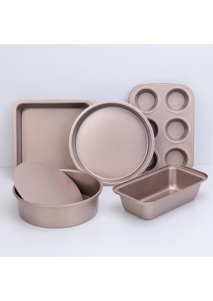 5 Adet Karbon Çelik Kek Kalıp Pan Muffin Çikolata Pizza Pişirme Tepsi Kalıp Ekmek Kek Tatlı Yapımı Kalıplar Mutfak Aksesuarları | Bakeware Setleri (Yurt Dışından)