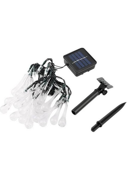LED Güneş Su Damla Dize Işık Noel Partisi Bahçe Ağacı Dekoratif Için (Yurt Dışından)