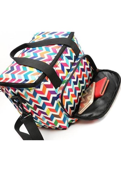 1 Adet Yenı Oxford Çift Katmanlı Soğutucu Öğle Yemeği Çantası Baskılı Yalıtımlı Termal Gıda Piknik Çanta Taşınabilir Omuz Öğle Yemeği Kutusu Tote | Öğle Yemeği Çantalar (Yurt Dışından) modelleri