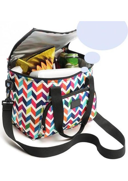 1 Adet Yenı Oxford Çift Katmanlı Soğutucu Öğle Yemeği Çantası Baskılı Yalıtımlı Termal Gıda Piknik Çanta Taşınabilir Omuz Öğle Yemeği Kutusu Tote | Öğle Yemeği Çantalar (Yurt Dışından) fırsatları