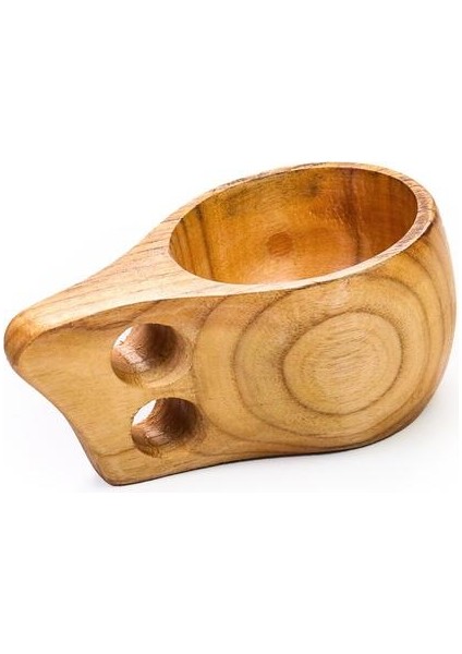 Doğal Ahşap Fincan Çay Kahve Fincanı Taşınabilir Açık Kamp Finlandiya Içme Kuksa Ahşap Kupa Kolu ile Kullanımlık Drinkware Hediye | Açık Hava Tablosu (Yurt Dışından)