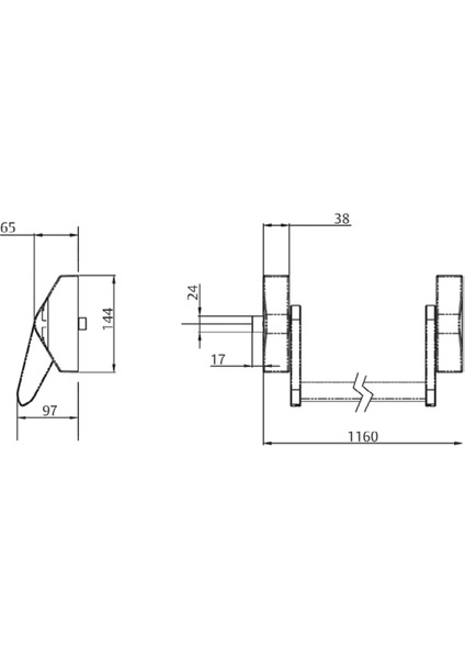 Assa Abloy Ped 200 Tek Nokta Yuzeysel Panik Bar