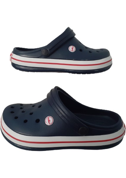 Unisex Lacivert Medikal Havuz Plaj Terlik Sandalet