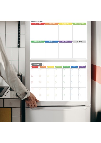 Manyetik Kuru Silme Takvimi Beyaz Tahta Buzdolabı Mıknatısı (Yurt Dışından) modelleri