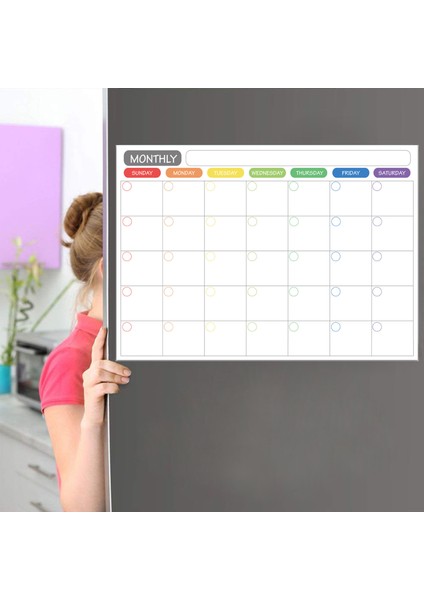 Manyetik Kuru Silme Takvimi Beyaz Tahta Buzdolabı Mıknatısı (Yurt Dışından) fırsatları