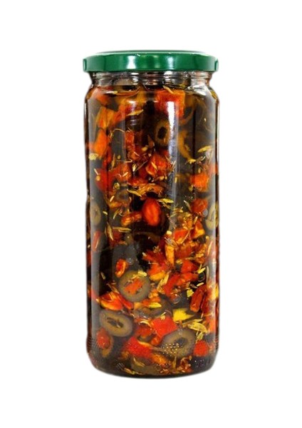 İzorya Zeytunca Domates Soslu Siyah Zeytin 450 gr