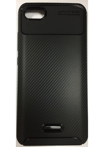 Xiaomi Redmi 6A Karbon Görünümlü Dayanıklı Lüx Silikon Kılıf