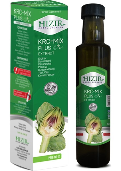 Krc Mix Plus Enginar Deve Dikeni Hindiba 250 ml. Sıvı Ekstraktı