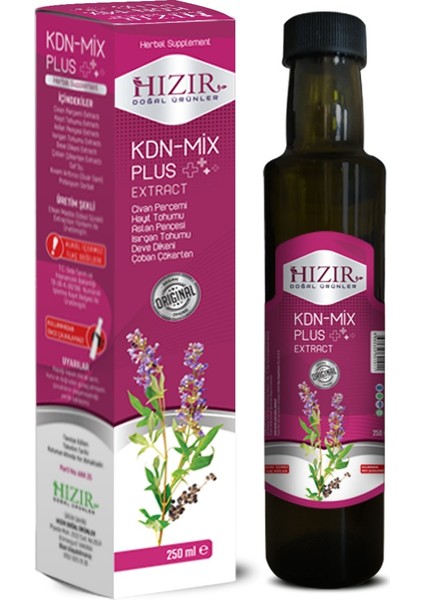 Kdn Mix Plus Civan Perçemi Hayıt Tohumu Aslan Pençesi 250 ml. Sıvı Ekstraktı