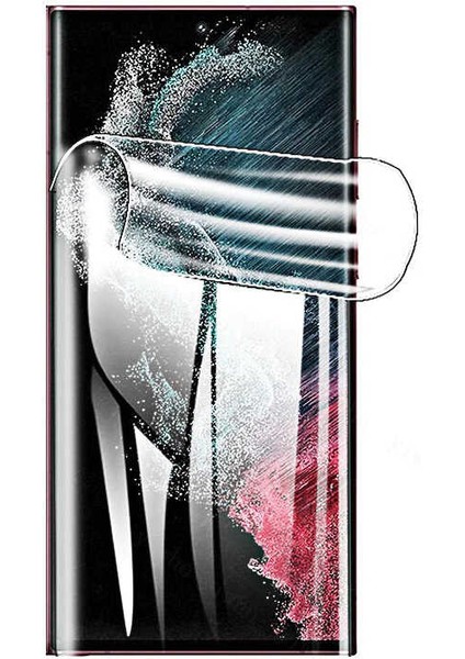 Samsung Galaxy S23 Ultra Tam Ekran Koruyucu Seramik Esnek Bükülebilen Kırılmaz Cam 9H