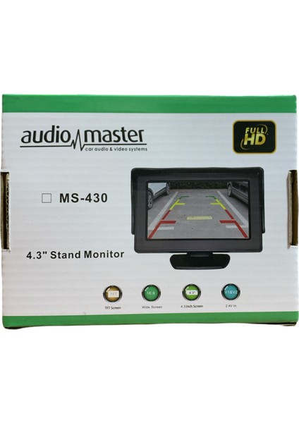 Audio Master 4,3 Inç Sabit  LED Monitör MS-430