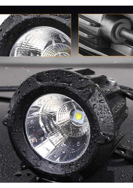 30W Yuvarlak Tek Ledli Sis Farı Off Road Çalışma Tekne Lambası JG02