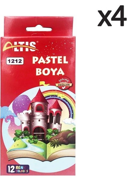 Altıs 12 Renk Pastel Boya 1212 4 Adet