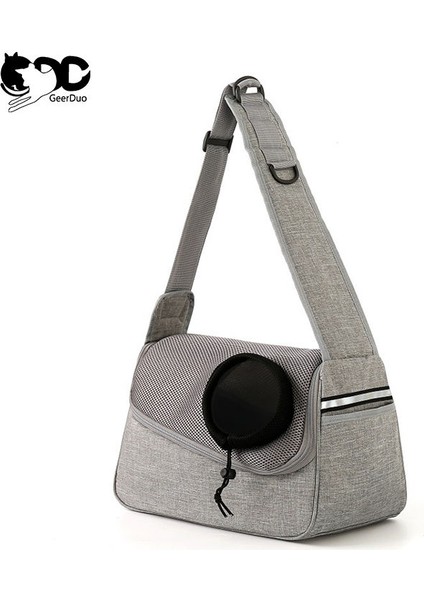 Geerduo Açık Yansıtıcı El Serbest Ayarlanabilir Nefes Göğüs Pet Seyahat Güvenli Crossbody Taşıma Çantası Köpek Sling Taşıyıcı (Yurt Dışından)
