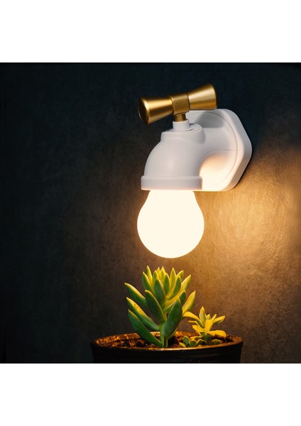 Musluk Gece Lambası LED Yaratıcı Küçük Gece Lambası Retro Masa Lambası (Yurt Dışından)