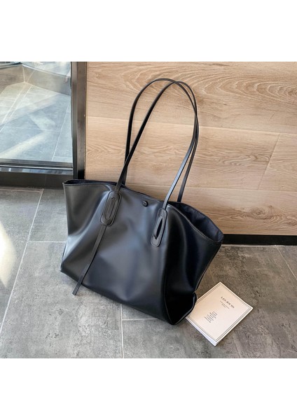 Çanta Kadın Yeni Moda Bayan Çantası Retro Büyük Kapasiteli Omuzdan Askili Çanta (Yurt Dışından)