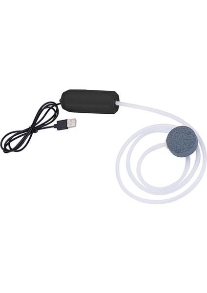 Baosity Taşınabilir USB 5V Akvaryum Oksijen Hava Pompası - Siyah (Yurt Dışından)