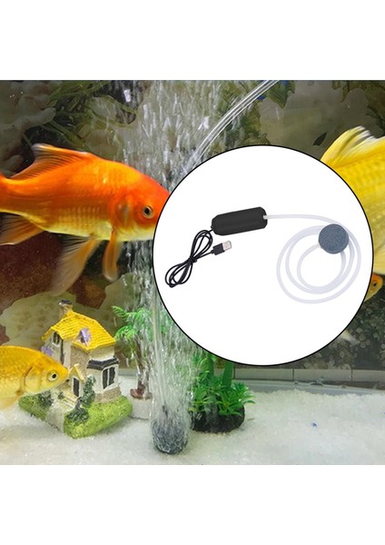 Baosity Taşınabilir USB 5V Akvaryum Oksijen Hava Pompası - Siyah (Yurt Dışından) fiyatları