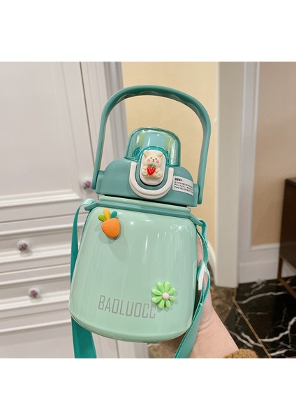 Peighusill 650ML Sevimli Desenli Sızdırmaz Su Matarası - Yeşil (Yurt Dışından) modelleri