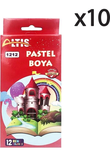 Altıs 12 Renk Pastel Boya 1212 10 Adet
