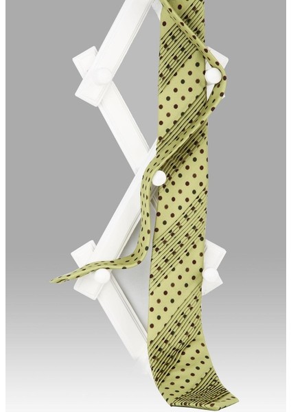 Yeşil Motif Desen Piliseli Kravat CRK30