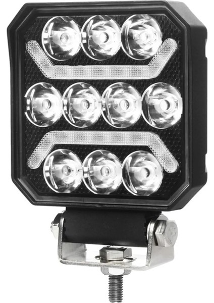 15W Kare 10 Ledli Sis Farı Off Road Çalışma Tekne Lambası JIANG01