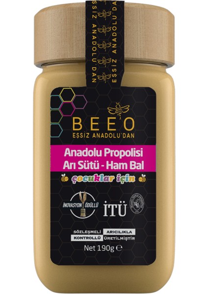 Bee' o  Propolis + Arı Sütü + Ham Bal (Çocuk) 190g