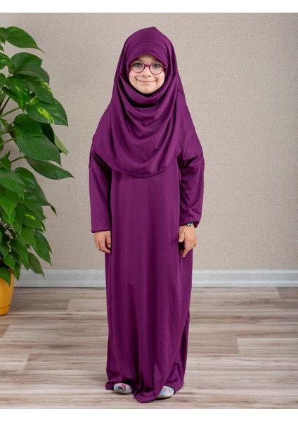 Anne Kız Kombin Namaz Elbisesi (Mürdüm) ADET FİYATIDIR modelleri