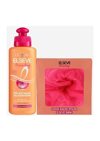 Loreal Elseve Bye Bye Makas Saç Bakım Kremi 200 ml + Toka Seti