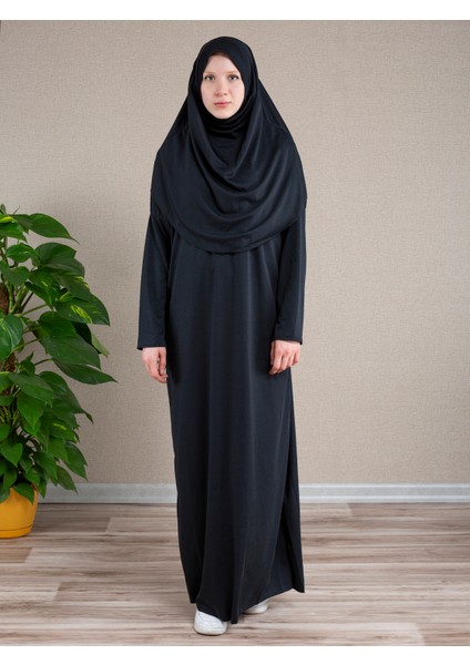 Anne Kız Kombin Namaz Elbisesi (Siyah) ADET FİYATIDIR fiyatları