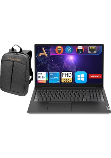 V15 G3 I5-1235U 12GB 256GB SSD W11PRO 15.6" Fhd Notebook 82TT00A5TX0219+ÇANTA