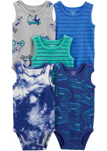 Erkek Bebek 5'li Çıtçıtlı Body Çok Renkli 1P184210