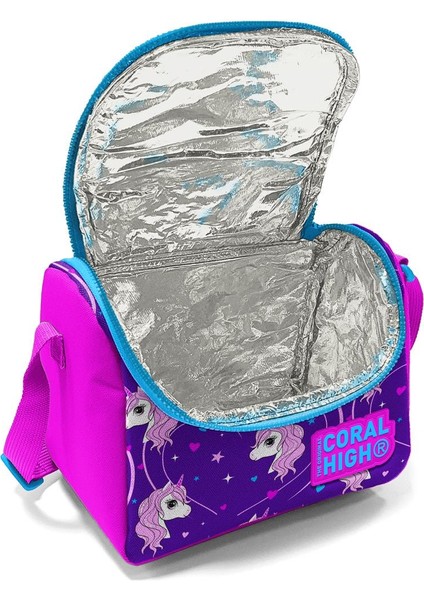 Kids Mor Pembe Unicorn Desenli 3’lü Okul Çanta Seti SET0123492 fırsatları