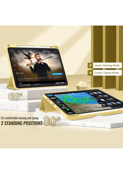 Apple iPad Pro 12.9 6. Nesil 2022 Kılıf Pen Charge Kalem Bölmeli A2436 A2437 A2764 A2766 fırsatları