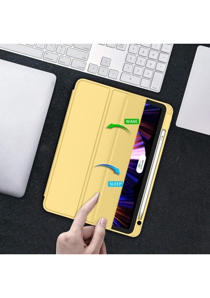 Apple iPad Pro 12.9 6. Nesil 2022 Kılıf Pen Charge Kalem Bölmeli A2436 A2437 A2764 A2766 indirimleri