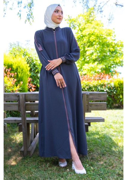 Biye Detaylı Antrasit Ferace indirimleri