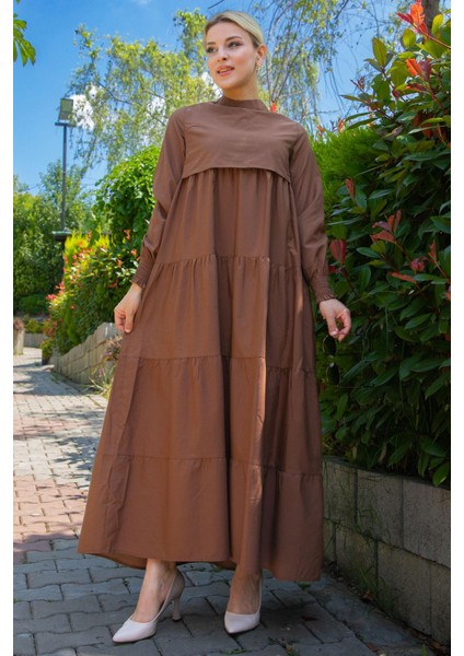 Kat Kat Elbise Kahverengi