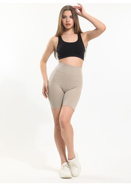 Kadın Fitilli Toparlayıcı Biker Tayt DV005110 indirimleri