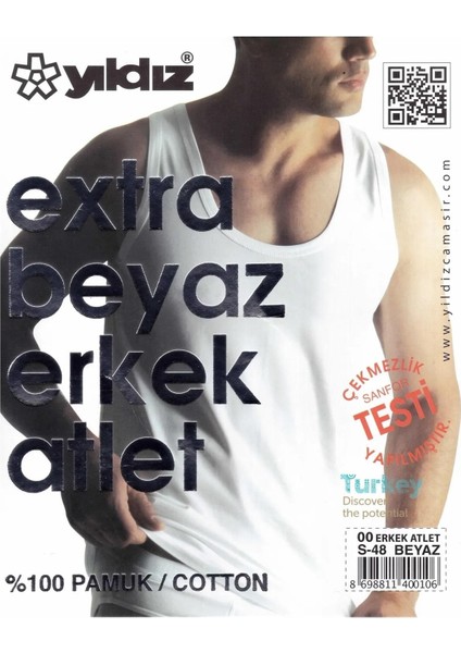 Erkek Süprem Ekstra Beyaz Askılı Atlet 00 - 9 Adet fiyatları