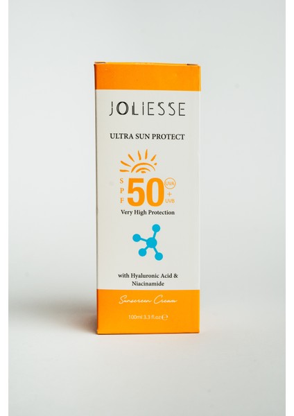 Güneş Kremi Spf 50+ Uva & Uvb Yüksek Koruma + Hyalüronik Asit 100 ml