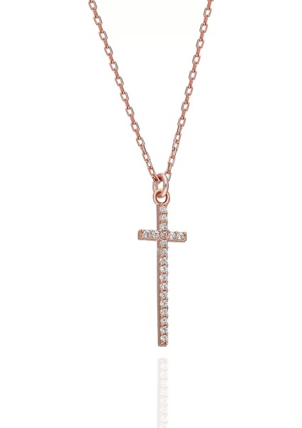 925 Ayar Gümüş Zirkon Taşlı Hac Kolye fırsatları